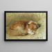 a sleeping cat - Henriette Ronner-Knip — framed artwork on a wall