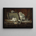 The kitten art lesson - Henriette Ronner-Knip — framed artwork on a wall