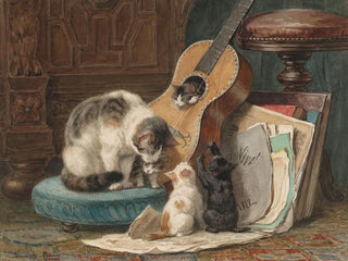 The Musicians - Henriette Ronner-Knip — artwork view