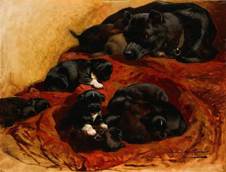 La Mère fière - Henriette Ronner-Knip — artwork view