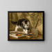 The Young Artist - Henriette Ronner-Knip — framed artwork on a wall