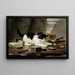 The cat playing - Henriette Ronner-Knip — framed artwork on a wall