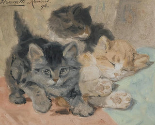 Three kittens - Henriette Ronner-Knip — artwork view