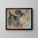 Three kittens - Henriette Ronner-Knip — framed artwork on a wall