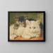 Two kittens - Henriette Ronner-Knip — framed artwork on a wall