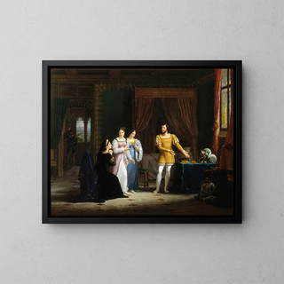 La générosité de Bayard - Henri-Joseph Boichard — framed artwork on a wall