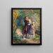 Ferdinand and Miranda from the storm - Henry Anelay — framed artwork on a wall