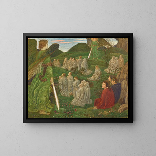 La vallée verte Purgatoire chants VII et VIII - Henry Arthur Payne — framed artwork on a wall