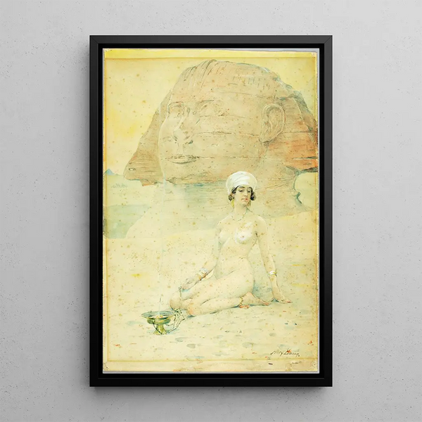 Esprit du Sphinx - Henry Bacon — framed artwork on a wall