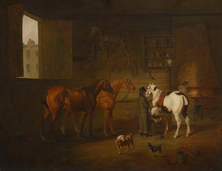 La forge - Henry Bernard Chalon — artwork view