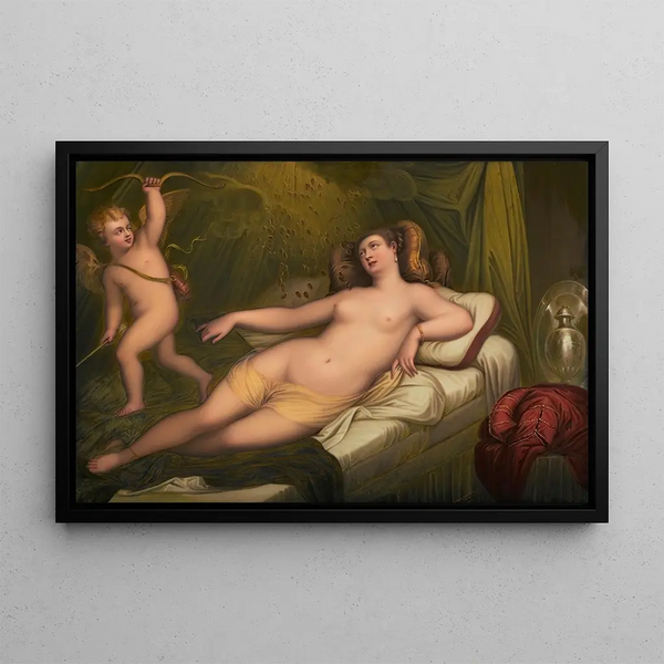 Dana Painting after Titian - Henry Bone — framed artwork on a wall