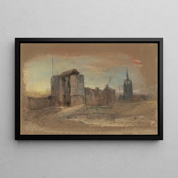 Newcastle Cathedral - Henry Bright — framed artwork on a wall