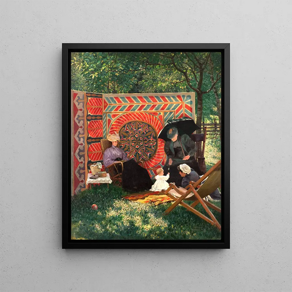 La famille du peintre - Henry Brokman — framed artwork on a wall