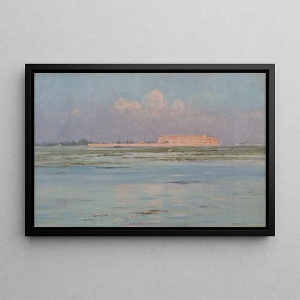 The Temple of Luxor Egypt - Henry Brokman — framed artwork on a wall