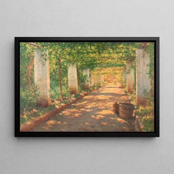 Pergola Cocumella Sorrente - Henry Brokman — framed artwork on a wall