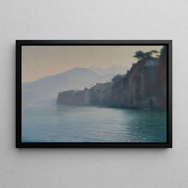 Silver-sided Sorrente Painting - Henry Brokman — framed artwork on a wall