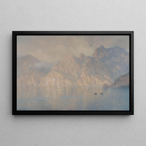 Torbole, Lake Garda, Italy - Henry Brokman — framed artwork on a wall