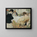 Ladies Having Tea - Henry Caro-Delvaille — framed artwork on a wall
