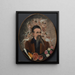 Self-portrait with five muses - Henry Church — framed artwork on a wall