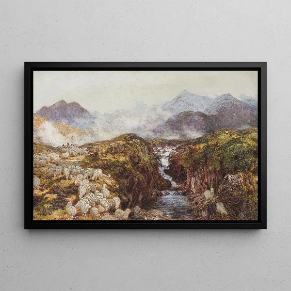 Scene near Betws-y-Coed - Henry Clarence Whaite — framed artwork on a wall
