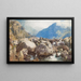 Tryfan Chutes d'Orwen, Wales - Henry Clarence Whaite — framed artwork on a wall
