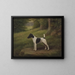 Paddock Paprika, a terrier in a landscape - Henry Crowther — framed artwork on a wall