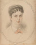 Portrait of a Lady with a Red Bow Tie - Henry Edward Doyle — artwork view