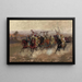 Arab Cavaliers Galloping - Henry Enrico Coleman — framed artwork on a wall