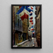 July Street of Venice 1887 - Henry Eugène Nocq — framed artwork on a wall
