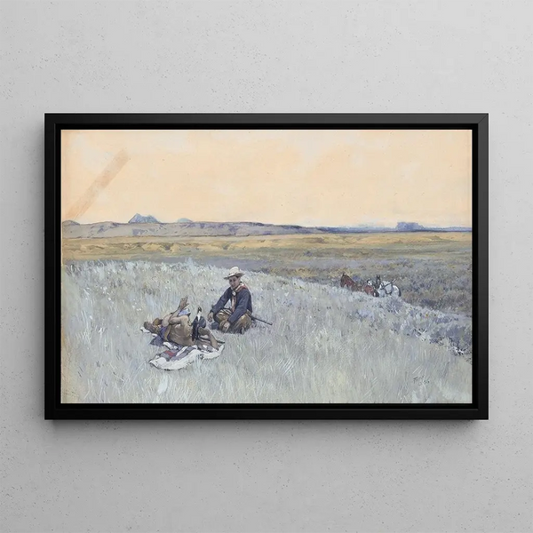 Exchange of Lies - Henry Farny — framed artwork on a wall