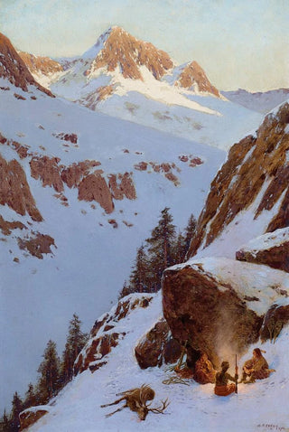 The day is over - Henry Farny — artwork view