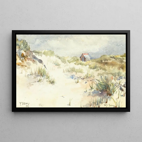 Wyoming Territory - Henry Farny — framed artwork on a wall