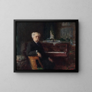 Portrait of Gabriel Fauré 1845-1924, composer - Henry Farr — framed artwork on a wall