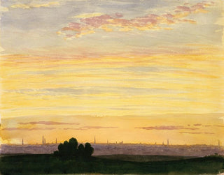 City and Sunset - Henry Farrer — artwork view