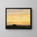 City and Sunset - Henry Farrer — framed artwork on a wall