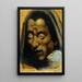 Head of a Damned Soul from Dante's Hell by Henry Fuseli — framed artwork on a wall