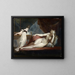Nude reclining and woman at the piano - Henry Fuseli — framed artwork on a wall