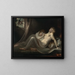 The Incubus Leaving Two Young Women - Henry Fuseli — framed artwork on a wall