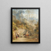 Landscape painting of wooded areas - Henry Gastineau — framed artwork on a wall