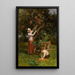In the orchard, Couen, France - Henry George Todd — framed artwork on a wall