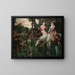 The heron hunting - Henri Gnois — framed artwork on a wall