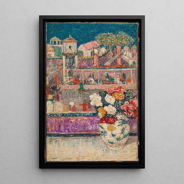Bégonias Painting - Henry Golden Dearth — framed artwork on a wall