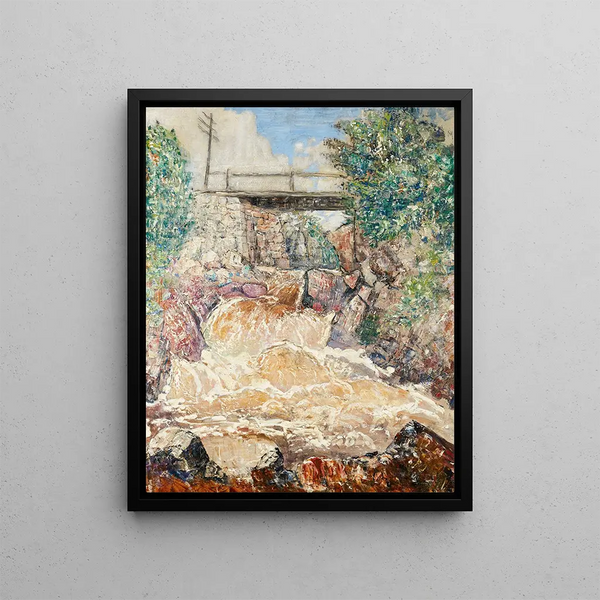 The Bridge - Henry Golden Dearth — framed artwork on a wall