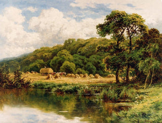 The Severn Bridge near Bridgnorth, Shropshire - Henry H Parker — artwork view