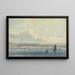 Sidmouth Seascape Painting from the Open Sea - Henry Haseler — framed artwork on a wall