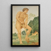 Adam: By the sweat of your brow you shall eat bread - Henry Holiday — framed artwork on a wall