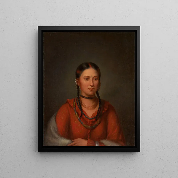Hayne Hudjihini Aigle des délices - Henry Inman — framed artwork on a wall