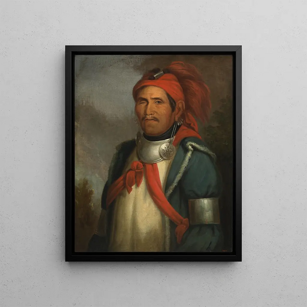 Tenskwatawa - Henry Inman — framed artwork on a wall