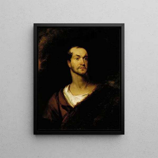 William Charles Macready painting in the role of William Tell - Henry Inman — framed artwork on a wall