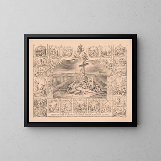 La vie de la bienheureuse Vierge Marie, mère de Dieu - Henry Jerome Schile — framed artwork on a wall